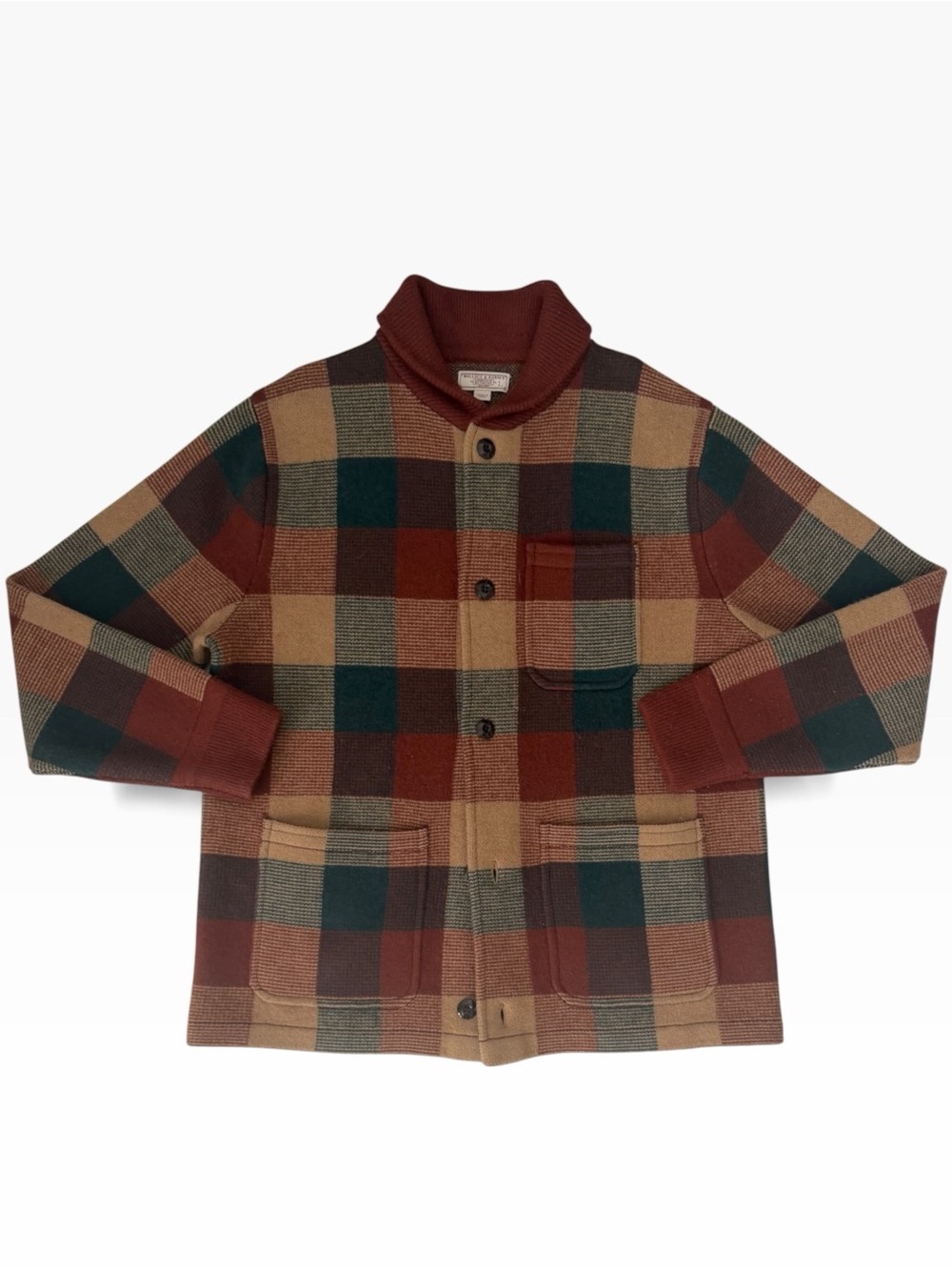 Wallace & Barnes Plaid Button-Up Shacket